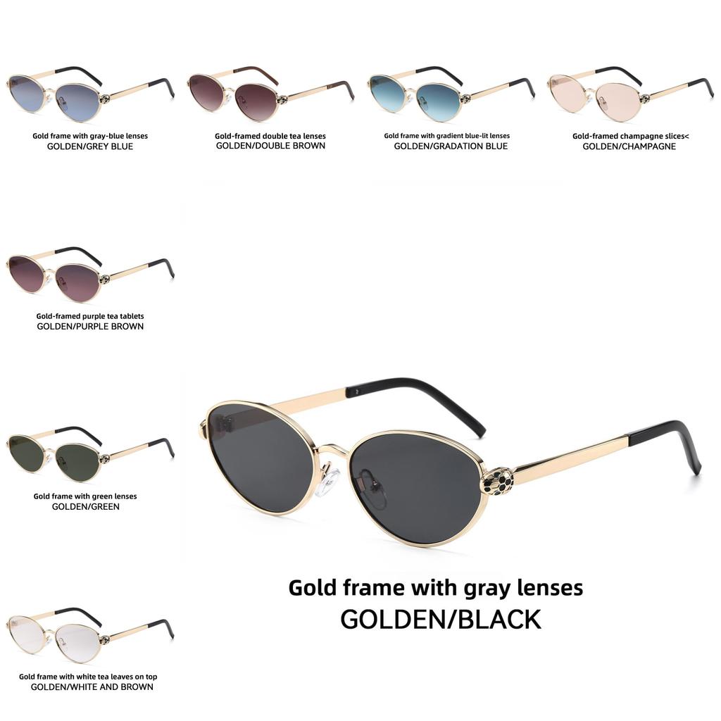 European Style Oval Frame Sunglasses For Women Uv400 Summer Fashion Accessory