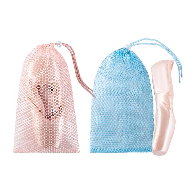 Blue Champagne Color Drawstring Ballet Bag Dance Storage For Ballerina Pointe Shoes Girls Ballet Dance Accessories