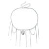 Ins Imitation Pearl Baroque Pentagram Love Pendant Collarbone Chain Pop Fringed Necklace