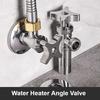 Household Bathroom Water Heater Angle Valve 304 Stainless Steel Large-flow Cold and Hot Water Triangular Valve 1/2PC