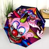 Killer Clowns Halloween Automatic Umbrella - Suitable Travel Outdoor Portable Umbrella Birthday Gift Daily Essentials