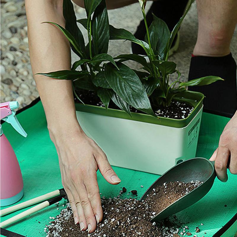 50/68/100cm Gardening Plant Square Mat Waterproof Thicken Indoor Transplanting Trays Garden DIY Bonsai Potting Mats Tarp Durable