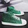 Lightweight Women's Vulcanized Shoes Fashion Glitter Sneakers Woman Size 41 Luxury Red Designer Shoes Women High top Sneakers