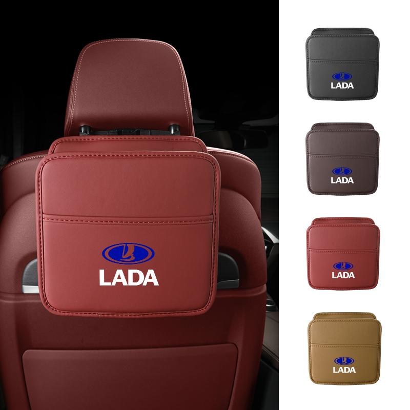 Car Seatback Storage Packet Backrest Storage Box For Lada Priora Sedan Sport Kalina Granta Vesta Niva Largus Vaz Samara 2111 ZZ16