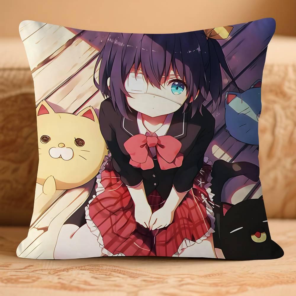 

Chuunibyou RikkaS Takanashi Cell Pillowcases Home Bedding Decorative Pillow Cover Wedding Super Soft Pillow Case 16x16Inch