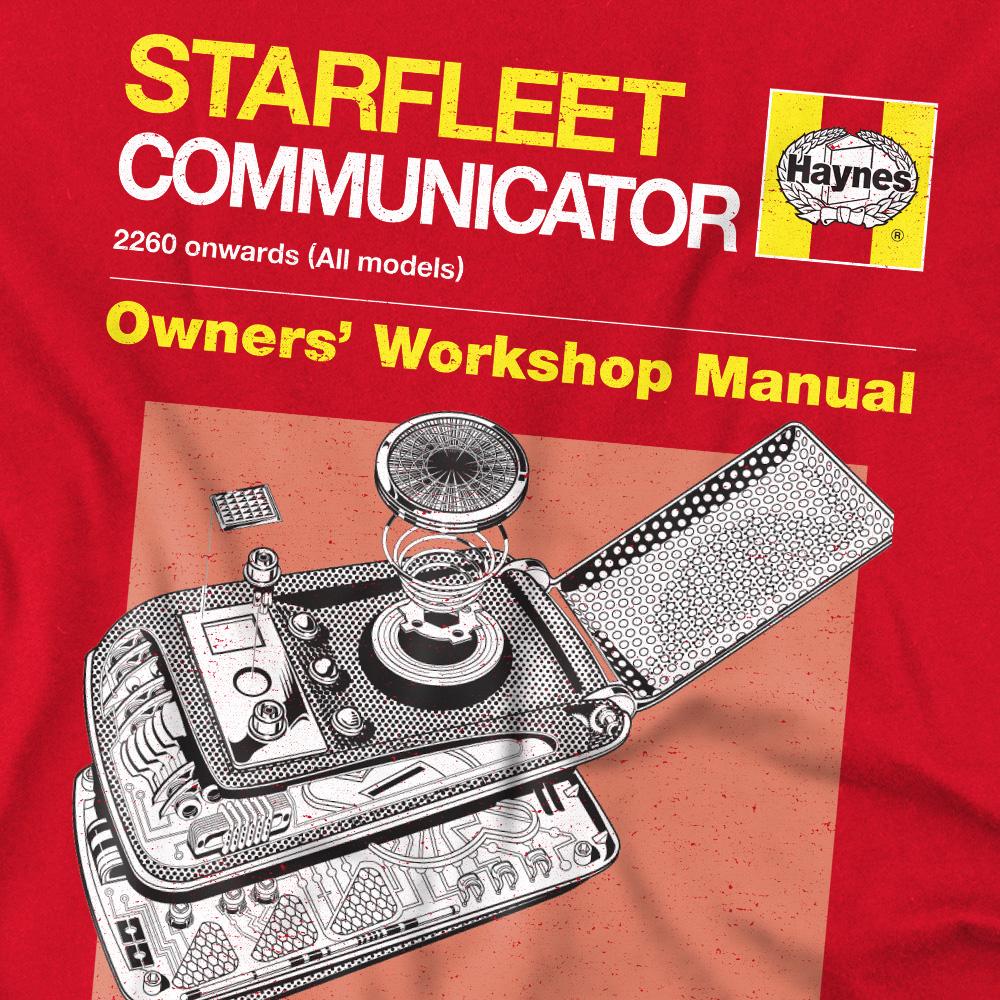 Star Trek Mens Comm Manual T-Shirt