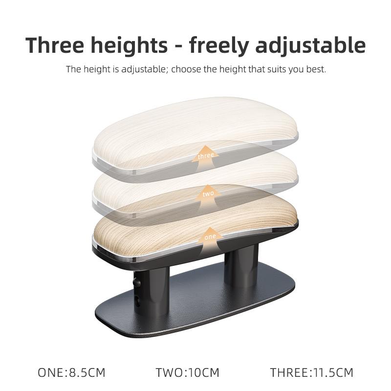 Adjustable Car Door Armrest Pad PU Leather Memory Foam Elbow Support Cushion for SUV Sedan Relieve Driving Fatigue
