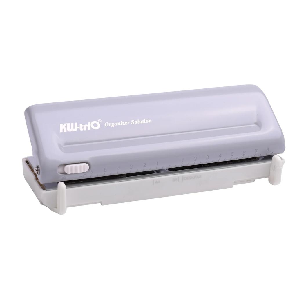 KW-triO Adjustable 6-Hole Desktop Punch Puncher for A4/A5/A6/A7/B5/Personal/Deskfax Dairy Planner Organizer 10 Sheet Capacity