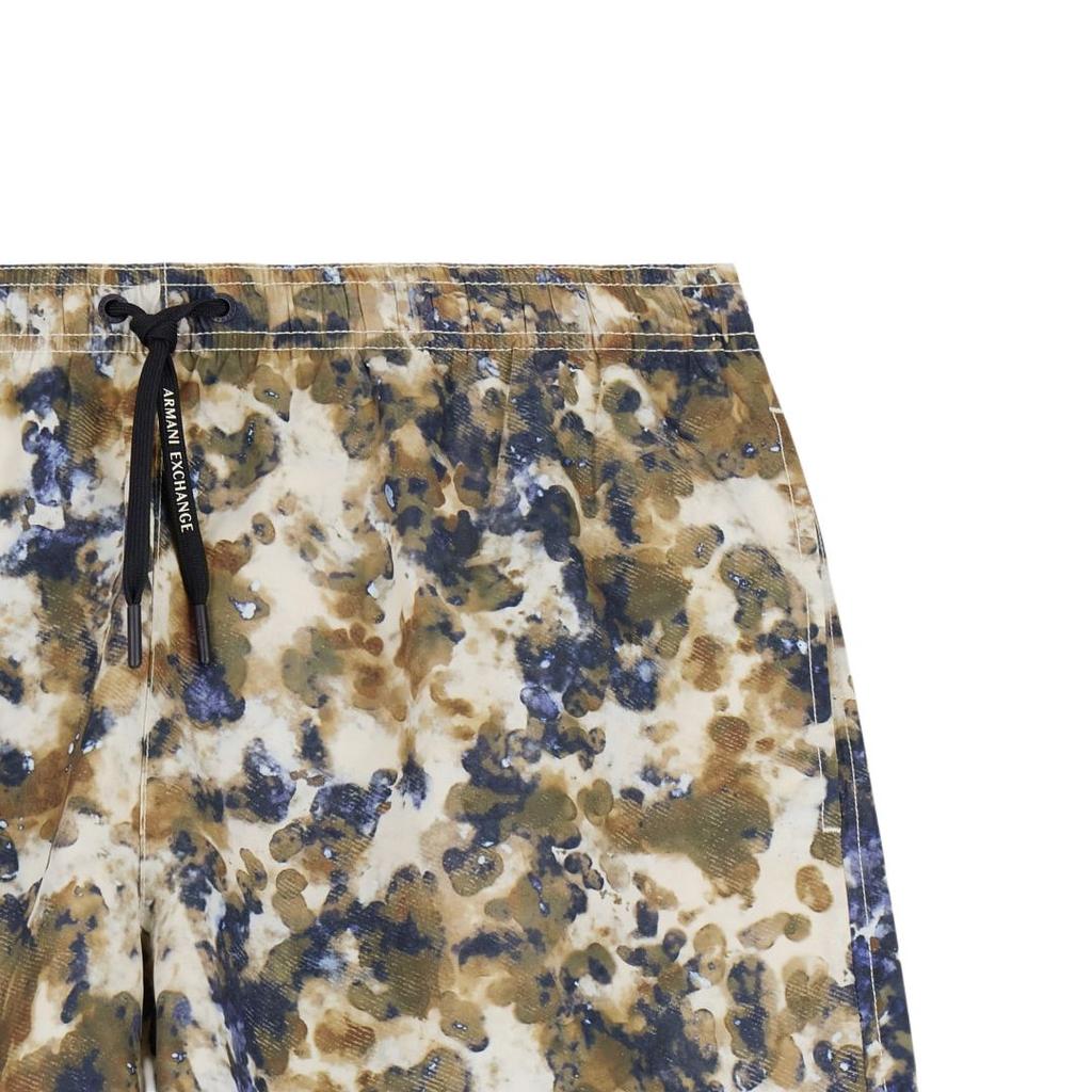 Armani Exchange Drawstring Printed Straight Leg Swim Trunks Men swimwear XM000832-AF22687-F1149