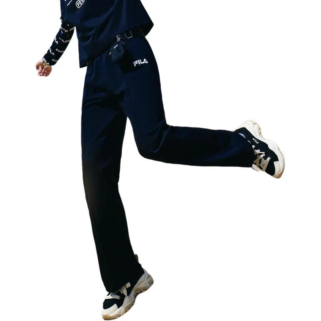 FILA Magic Stick Joint Series Casual Pants Women's Black (Unisex) Casual Pants F11W329606FBK