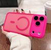 Translucent For Magsafe Magnetic Wireless Charge Phone Case For iPhone 17 Air 16 15 14 13 12 Pro Max Matte Lens Protection Cover