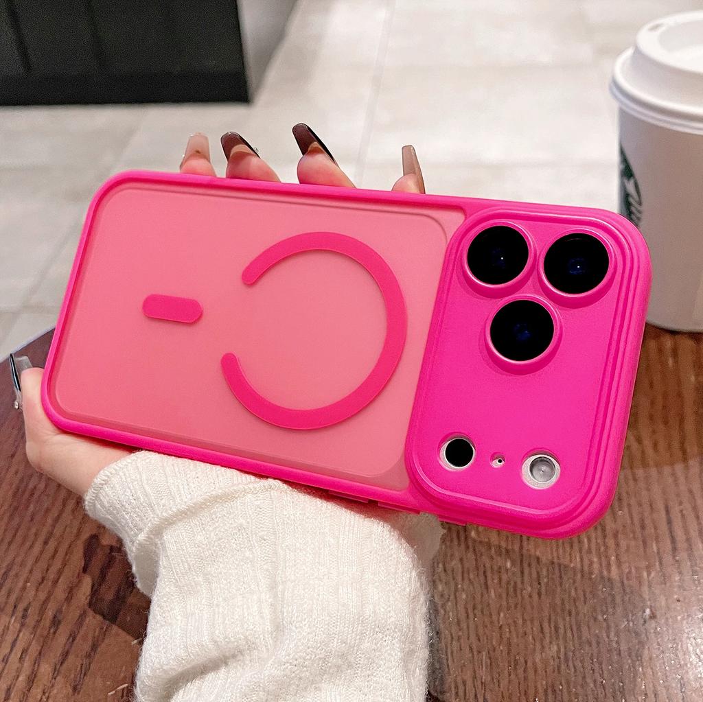 Translucent For Magsafe Magnetic Wireless Charge Phone Case For iPhone 17 Air 16 15 14 13 12 Pro Max Matte Lens Protection Cover