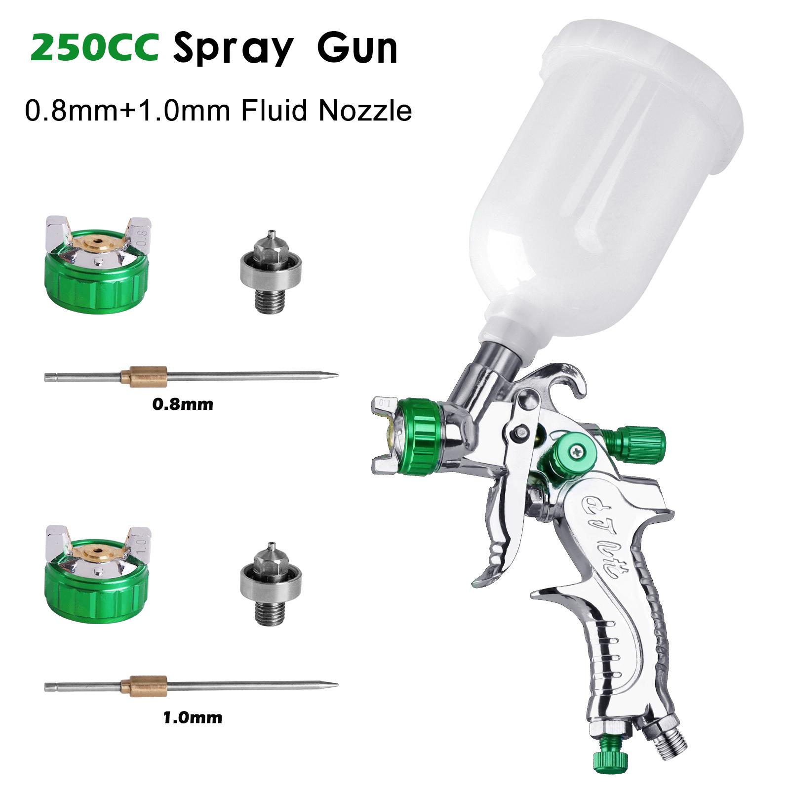 

WENXING Professional HVLP Spay Gun 0.8/1.0/1.4/1.7/2.0mm Nozzle Gravity Airbrush For Car Painting
