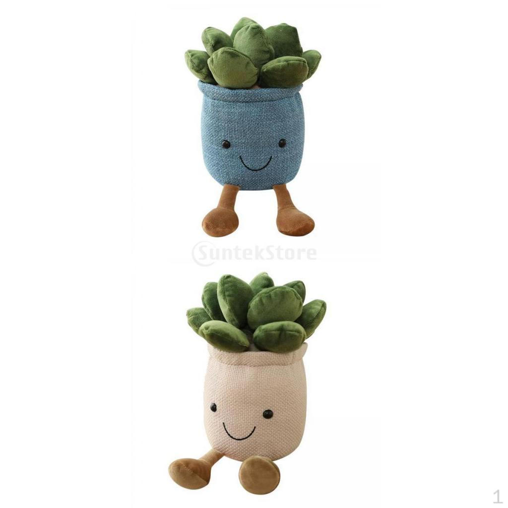 Plush Green Plants Cartoon Soft Stuffed toys Decor Party Favors