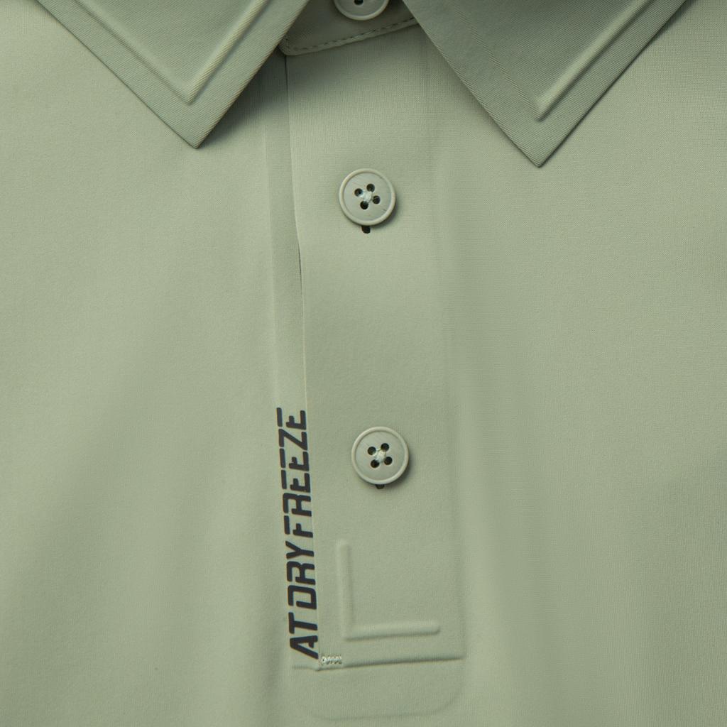 Li-Ning Comfortable Casual Simple Versatile Breathable Solid Color Short Sleeve Polo Shirt Men tops Grass-Green APLV575-4
