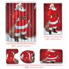 Christmas Bathroom Shower Curtain Bath Towel Floor Mat Five-Piece Set Bathroom Toilet Carpet Shower Foot Mat