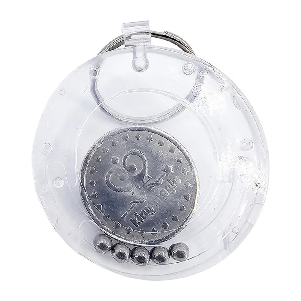 

Coin Vanish Game Magic Coin Escape Game Keychain Disappearing Coin Trick Plaything Portable Ring Hanging Magic For Beginners