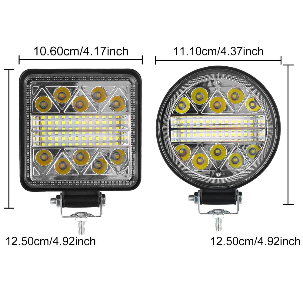 Driving Lamp 102W 1 PC Spot Lamp 10-30V 4 Inch Super Bright Spotlight Fog Light 6000K 34 LED Driving Lamp Car Accessories