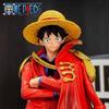 ONE PIECE Art 20th Anniversary Straw Hat Red Luffy Cloak Black Cloak Luffy Figure Model Nautical King Straw Hat Group