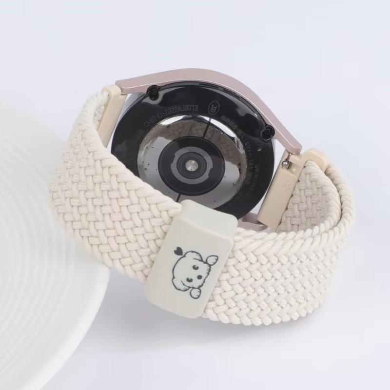 18 20 22mm Watch Straps for Amazfit Bip 6 5 Active 2 GTR/GTS 4/3 Magnetic Braided Bracelet Galaxy Watch 7/FE/5/6/4 Classic Band