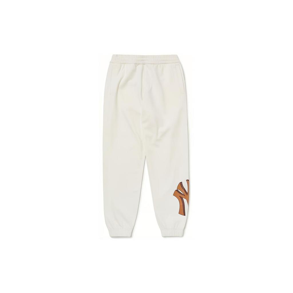 New MLB FW22 Casual Pants Unisex White 3APTB0224-50IVS