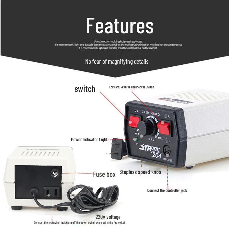 204 Dental Engraving & Grinding Machine for Jadeite, Nut, Wood, & Jade Carving