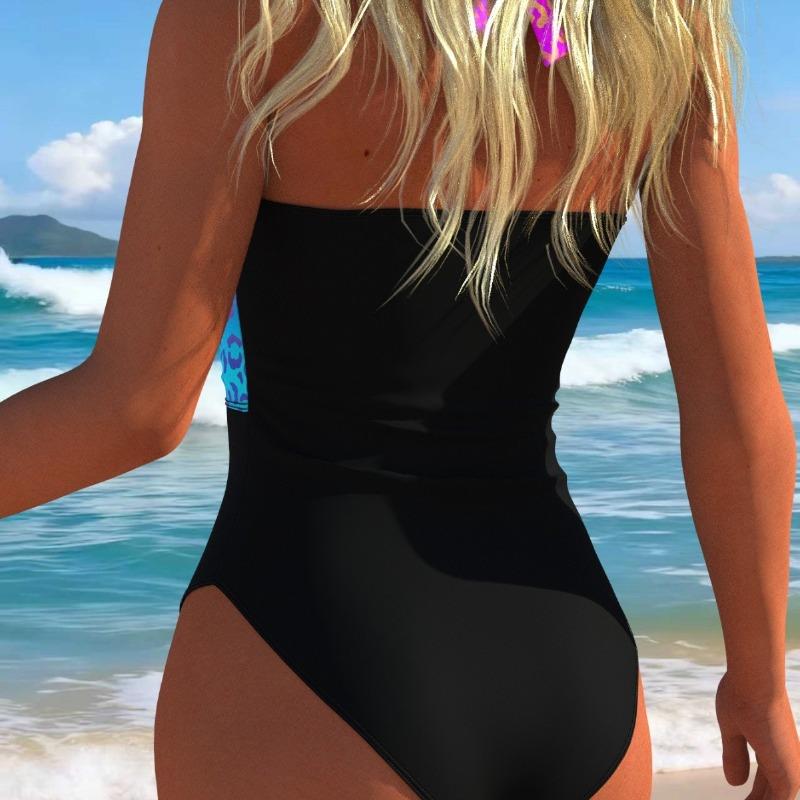 2026 New European and American, One-piece Bikini, Digital Printing Tight Swimsuit Women's Spot