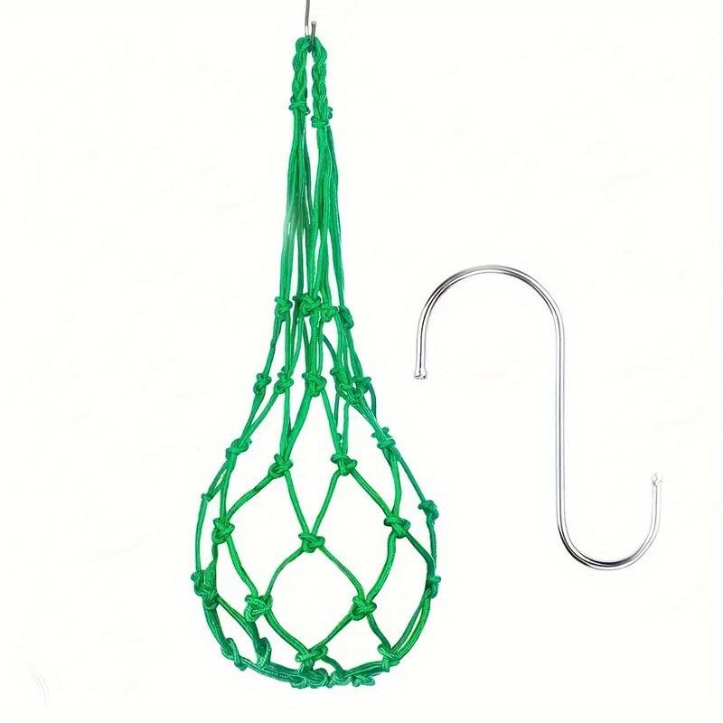 Hanging Chicken Feeding Net Bag Feeder Bag For Poultry Use Nylon Feeder Bag Automatic Feeder For Farm Vegetable Holder