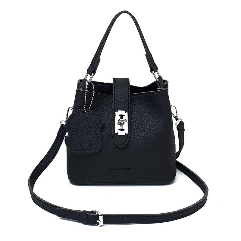 

Городская Простая и Модная Одноплечевая Сумка-кроссбоди Ручная Сумка-ведро чёрный