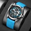 Classic Silicone Bracelet Watch Top Brand New Fashion High Men's Watch Simple Silicone Strap Men's Watch