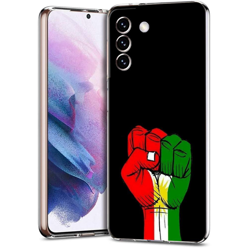 K-Kurdistan Flag Phone Case for Samsung Galaxy S23 S20 FE S22 S21 Ultra M21 M22 M32 S10 S10E S9 S8 Plus 5G Transparent Shell Bag