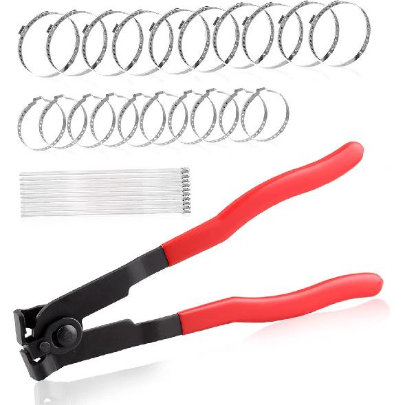 

SPEEDWOX 31PCS CV Joint Boot Clamp Pliers with Stainless Steel Band Clamps Locking Metal Cable Zip Ties Kit CV Boot Clamp Tool for Most Cars Car