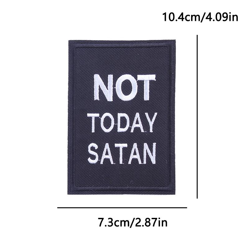 Tactical Morale Patch Embroidery Iron On Motivational Quote For Backpack Gear Metal Style Military Sewing Embroidered Design