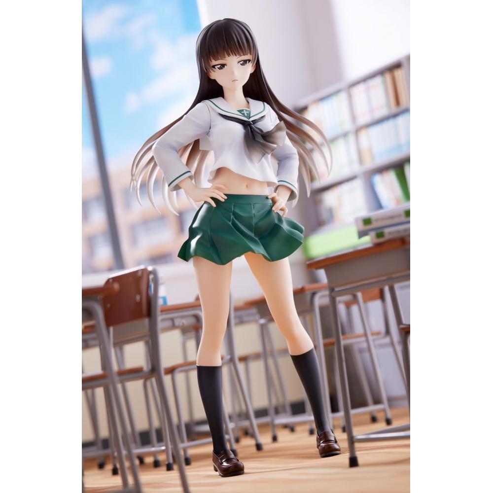 Wave Dream Tech Girls & Panzer Senshado Daisakusen Shiho Nishizumi [Oarai Girls] 17 skala PVC-malt ferdig figur