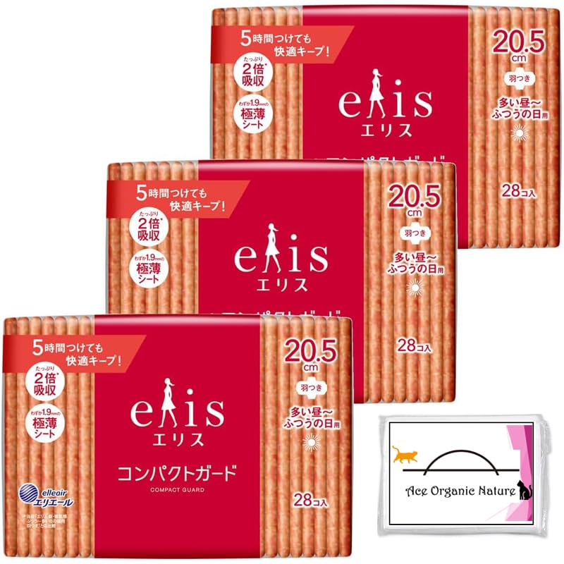 

[Bulk purchase] Eris compact guard Heavy daytime to normal day use 205 with wings 20.5cm 28 sheets x 3 pieces set (total 84 pieces) Comes with special