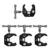 4pcs Aluminum Alloy Magic Arm Super Clamp Crab Big Pliers Clip with 1 4  3 8  Screw Hole for DSLR Camera