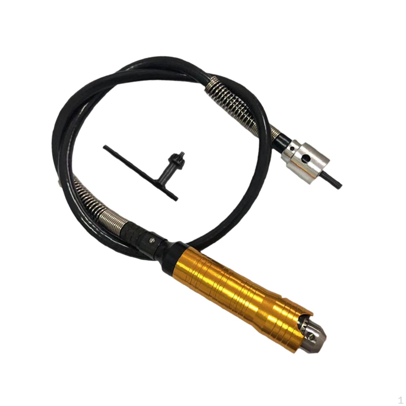 

Adapter Attachment for Electric Drill Rotary Grind Tool,Extension Cable Flexible Shaft Rubber