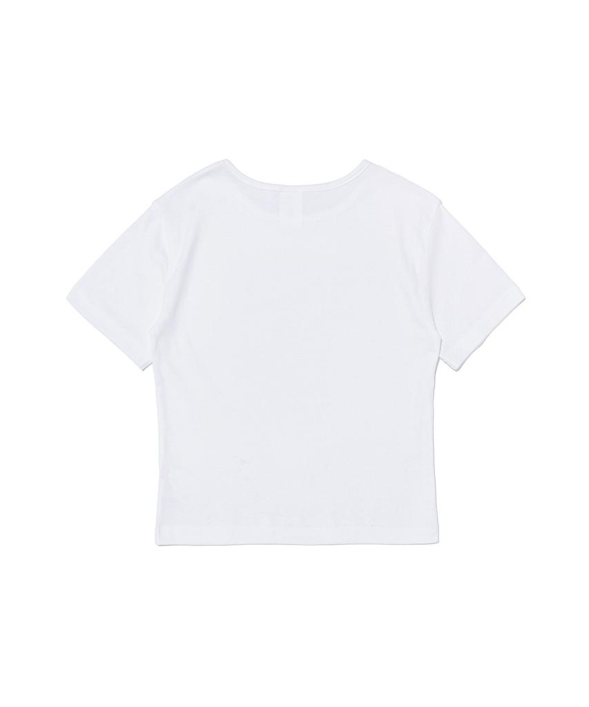 ROIDESROIS Kitsch Dot Crop Short Sleeve T-Shirt (White)