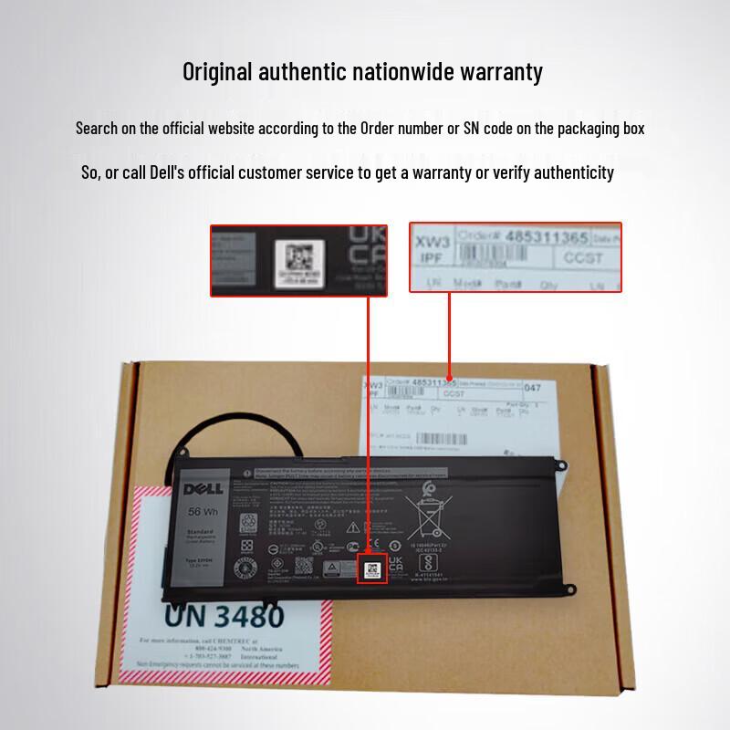 Dell Original 6-Cell 97Wh Li-ion Laptop Battery for Alienware M17/M18 R5
