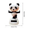 Car Dancing Doll Cartoon Swinging Panda Doll Ornament With Solar Panels Bobblehead Decorative Auto Interior Decoration