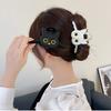 Cute Cat Hair Clip Cartoon Large Hairpin For Women Girl Sweet Style Cat Cross Claw Clip Fashion Hair Accessories