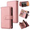 Multi 15-Card Zipper Wallet Leather Cover for Xiaomi Poco F8 Ultra F7 Pro F6 F5 F4 GT F3 Lanyard Anti Drop Wrist Phone Bag Cover