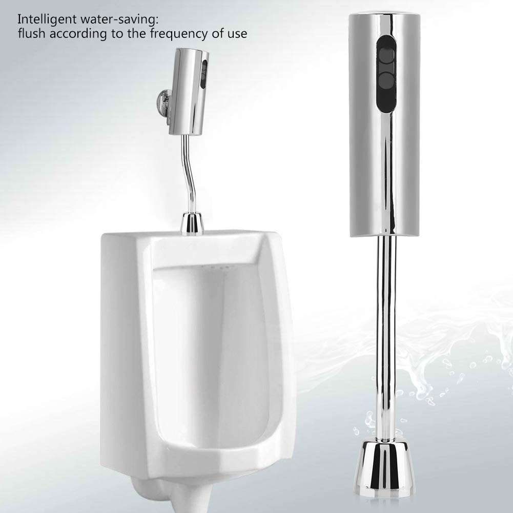 TOPINCN Urinal Flush Valve with Automatic Sensor, Water-Saving, Odor-Proof Design, Hygienic and Convenient to Use, Easy Installation, Suitable for Off