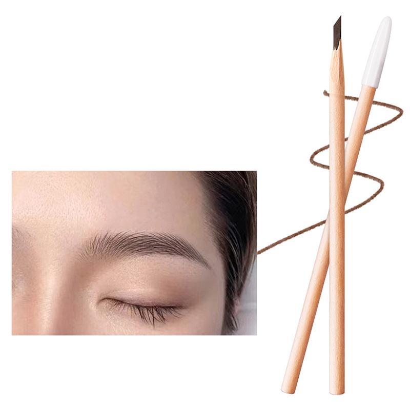 Деревянный карандаш для бровей Водонепроницаемый карандаш для бровей Легко наносится Не размазывающийся карандаш для бровей Стойкая косметика Макияж