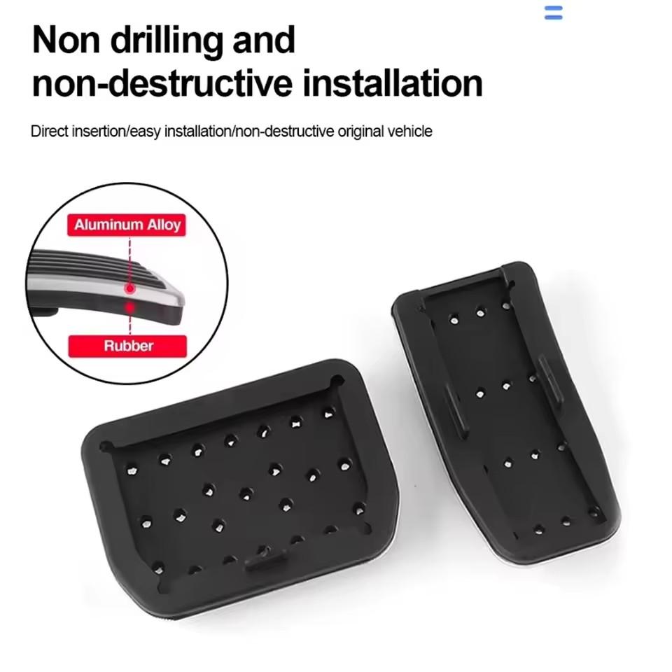 Mobidea 2-Pack Anti-Slip Pedal Cover for Tesla Model 3/Y (2025 Renewal) Throttle/Brake Wear-Resistant Accessory
