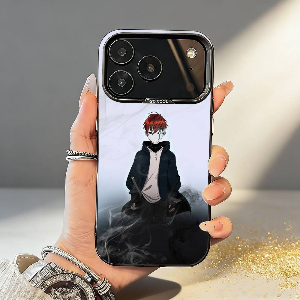 T-The B-Beginning After End Anime Phone Case For iPhone17,16,15,14,13,12,11,Pro,MAX Gray Matte Silicone Black Cover