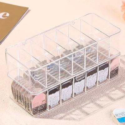Dustproof Contact Lenses Storage Box Rack Desktop Cable Storage Box Data Line Storage Container Desk Stationery Transparent