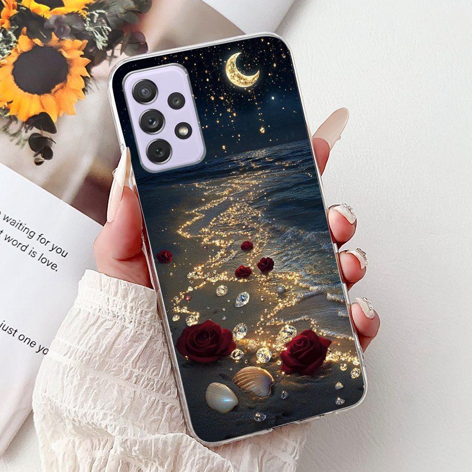 For Samsung Galaxy A72 A52 A52s Cool Dragon Tiger Painted Phone Case For Samsung A72 A52s A52 5G Soft Silicone TPU Cases
