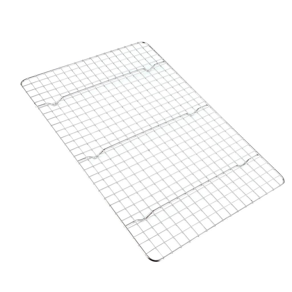 Checkered Cooling Rack 304 Stainless Steel Grid Deformation Resistance Baking Wire Rack for Home Bakery Bread Cake Cooky