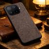 Phone Case - Solid Color Faux Leather Phone Case for Xiaomi 17T Pro Smart Precise Camera Hole Positions And Business Faux